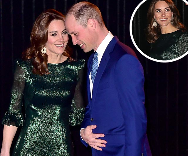 Duchess Catherine makes a quick turnaround in a glittering green gown as she and Wills continue their Irish tour