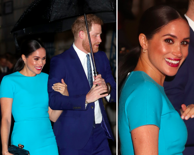 The last hurrah! Harry and Meghan glow in the rain as they make their first (and one of their last!) royal appearances together before exit