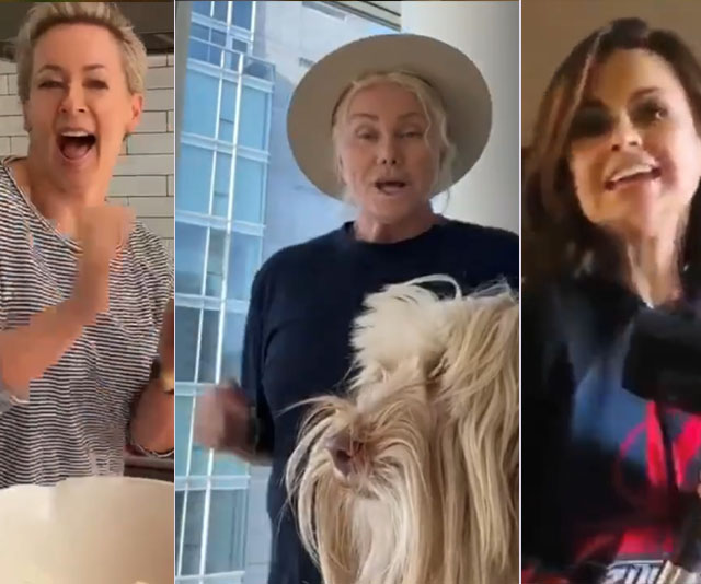 WATCH: Rebecca Gibney leads an all-star Aussie cast in a heartwarming rendition of Love Is In The Air
