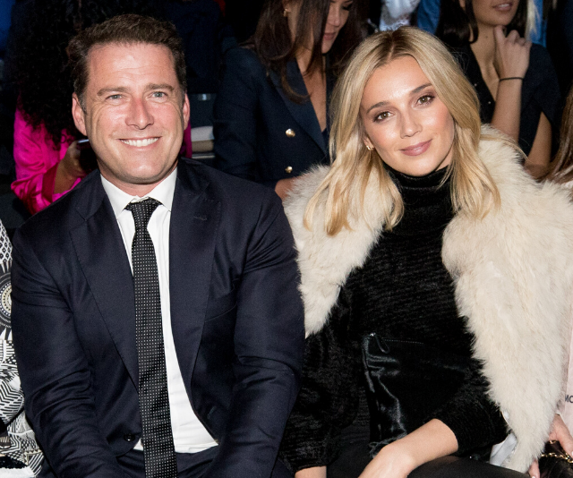 Karl Stefanovic says he and heavily pregnant wife Jasmine Yarbrough are fighting over baby names