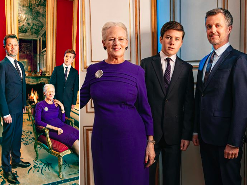 Rare and striking new portraits of the Danish royal heirs released to mark The Queen’s 80th birthday