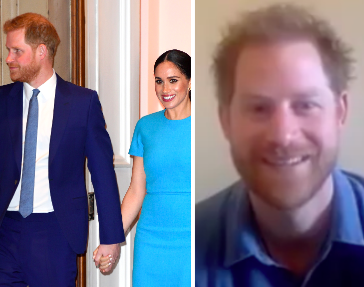 Prince Harry appears for the first time since moving to LA with a heartwarming video call back home