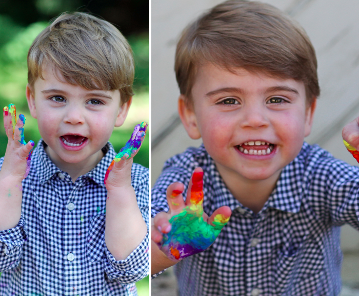 The Palace just dropped FOUR heavenly new pics of Prince Louis as he celebrates his 2nd birthday – with a rainbow-paint twist