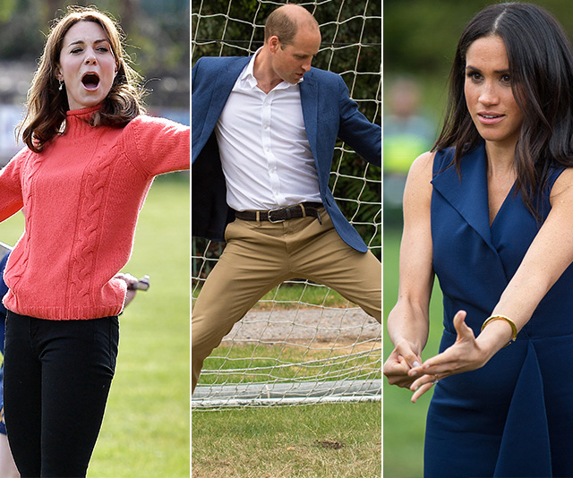 Game faces, but make it graceful: The elegant art of competitive sporting, as shown by the royals