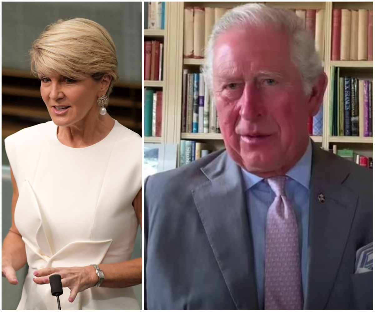 Prince Charles teams up with Julie Bishop as he addresses hard-hit communities across Australia in a stirring new video message