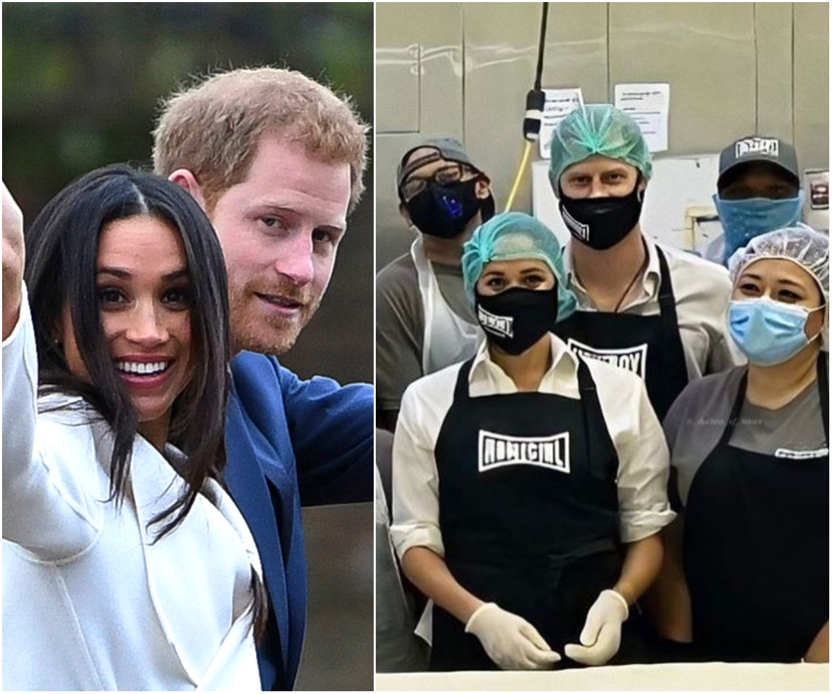 Prince Harry & Duchess Meghan spotted for the first time in weeks as they help volunteers in LA