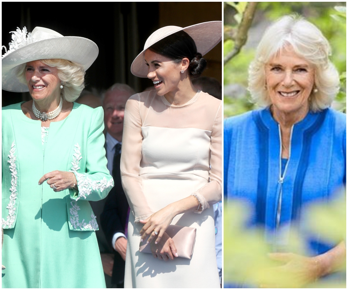 Duchess Camilla takes a fashion cue from Duchess Meghan in new birthday image – though not in the way you’d expect