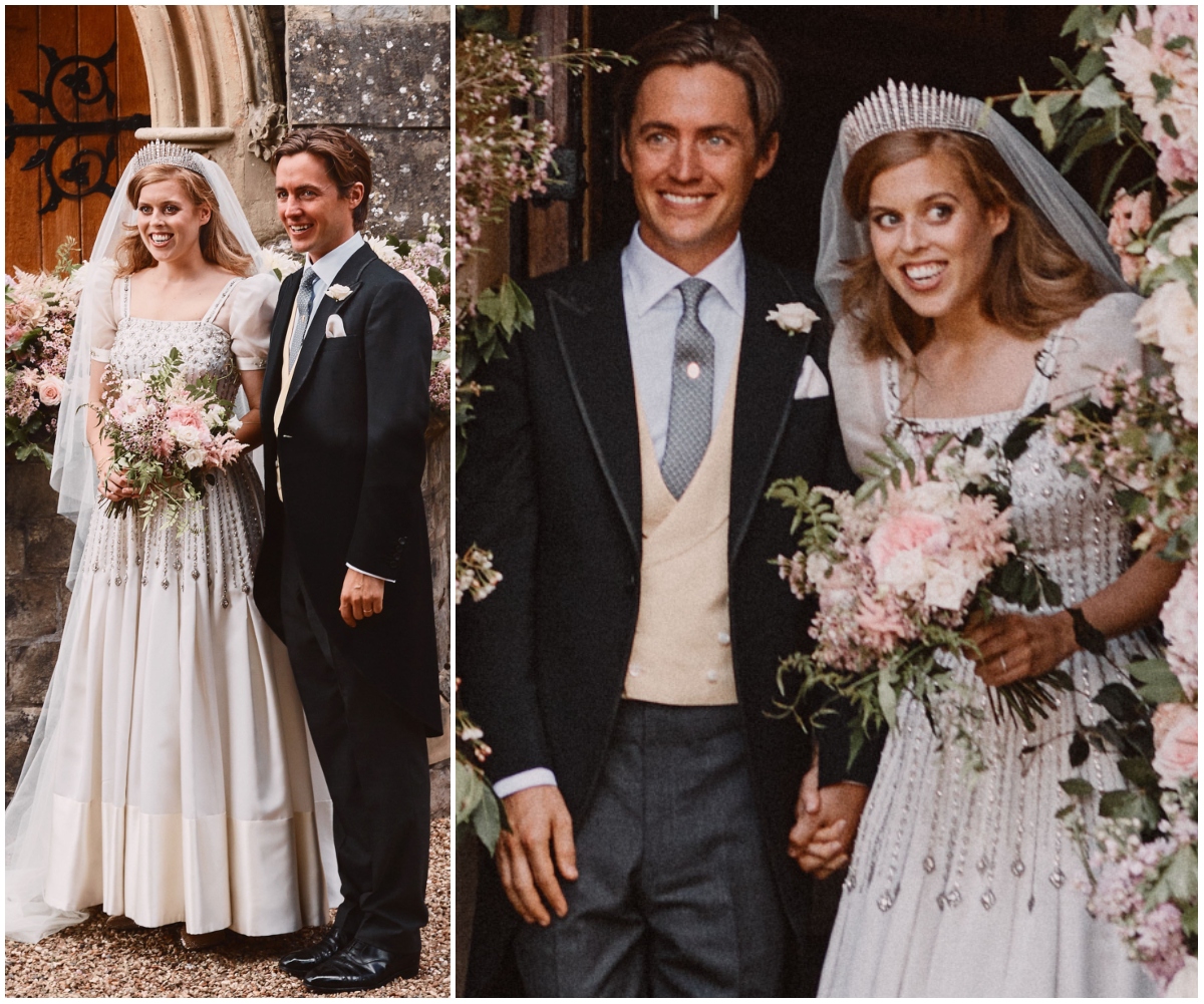 FIRST PHOTOS: Princess Beatrice wore a gorgeous vintage gown belonging to Queen Elizabeth for her private wedding