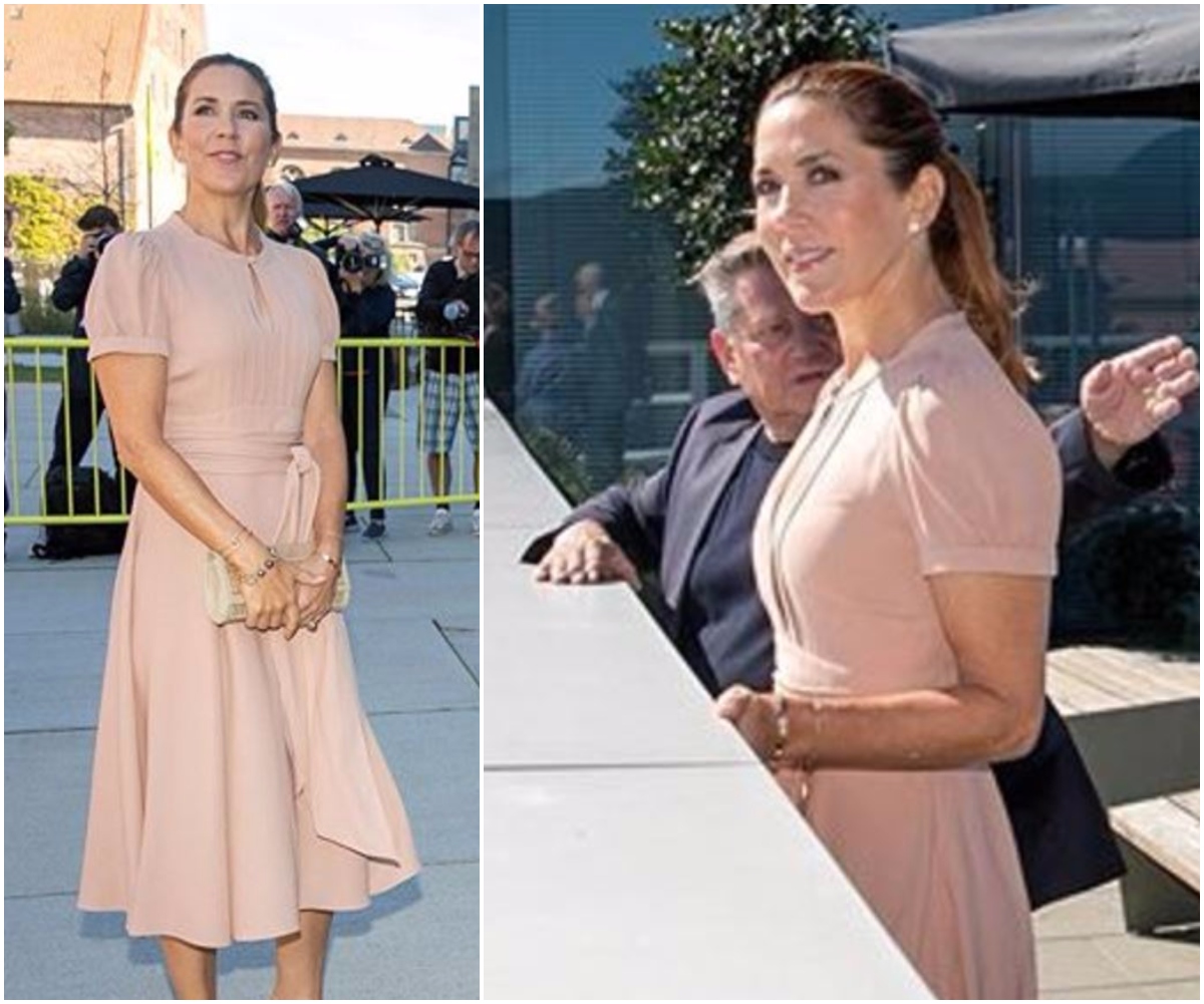 Crown Princess Mary just stepped out in the perfect pink dress as she returns from her summer holidays