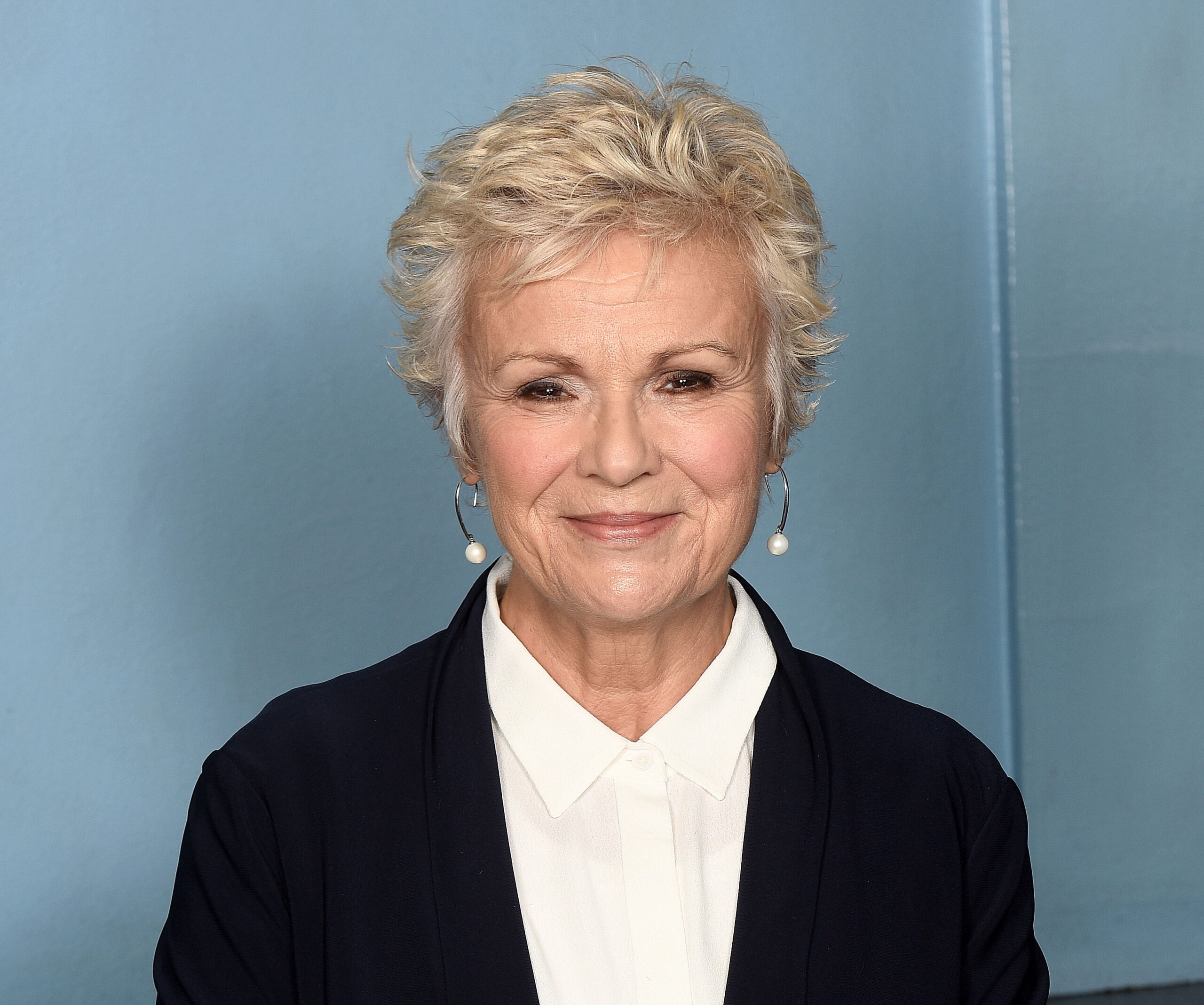 EXCLUSIVE: Dame Julie Walters smelling the roses