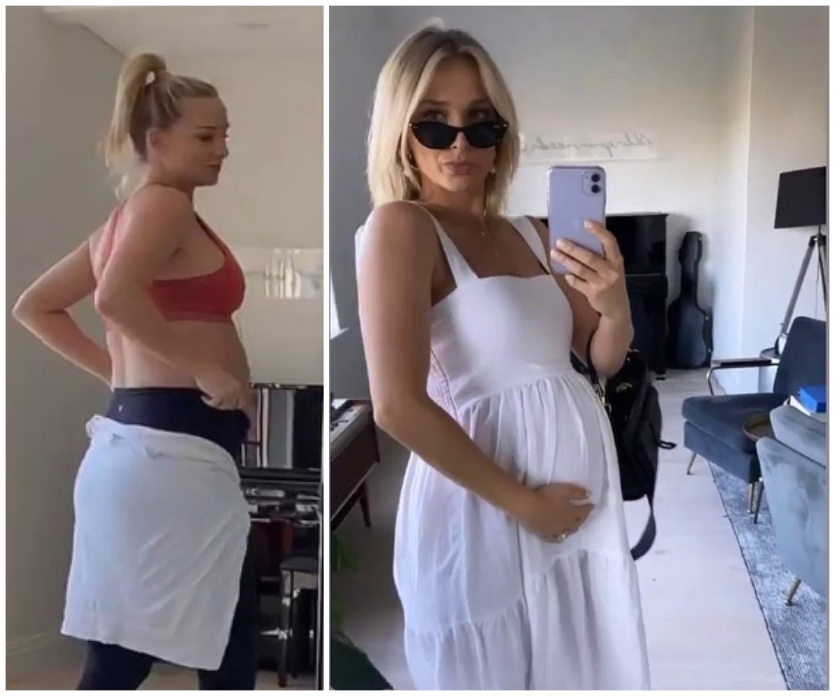 Anna Heinrich gives fans an insight into the glamorous… and the not-so-glamorous side of pregnancy as her due date nears