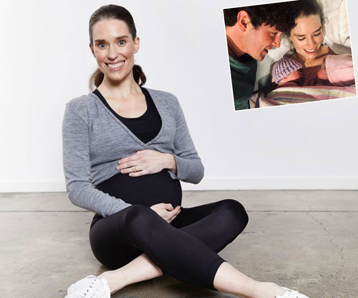 Dana Stephensen and Purple Wiggle Lachy Gillespie share never-before-seen photos from their top-secret twin pregnancy