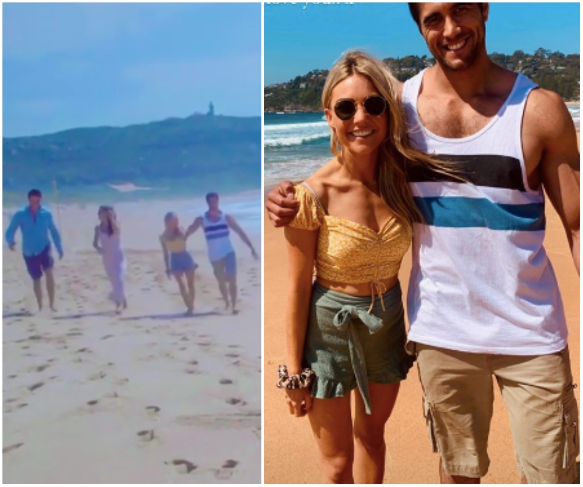 Sam Frost’s hilarious outtake from Home & Away proves how different she is in stature to her, um, rather built co-star