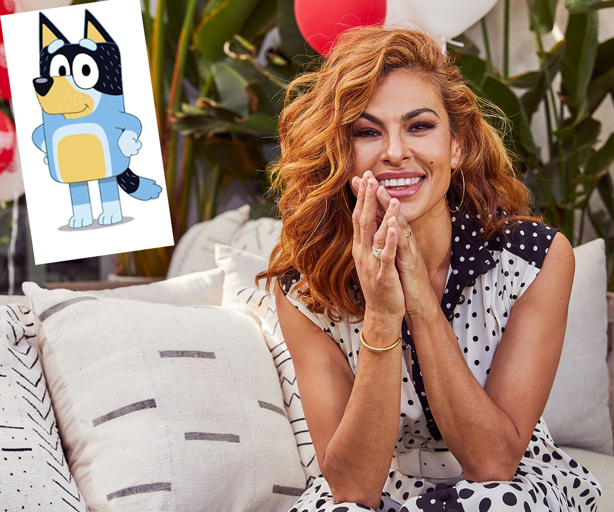 EXCLUSIVE: “It’s huge in our house!” Eva Mendes reveals her two daughters’ favourite TV show is Bluey