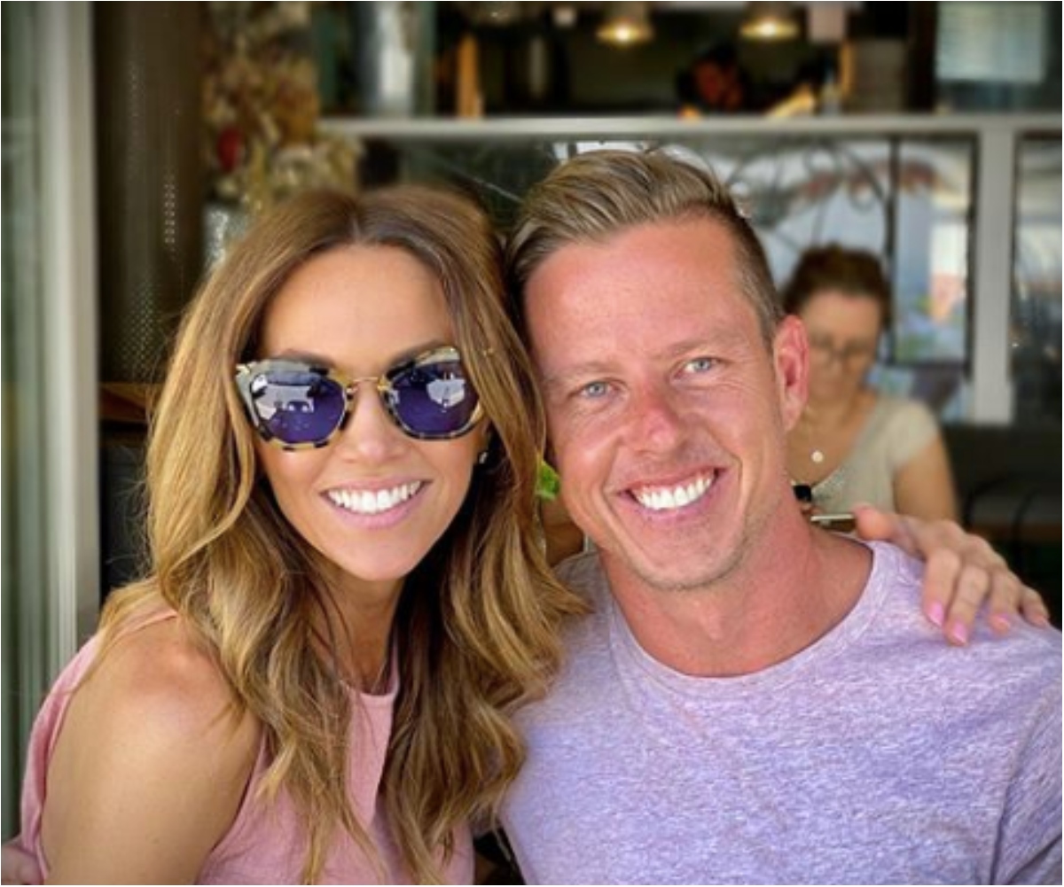 Kyly Clarke and her new beau James Courtney share pics from their first big getaway together – and they’ve made themselves a couple name