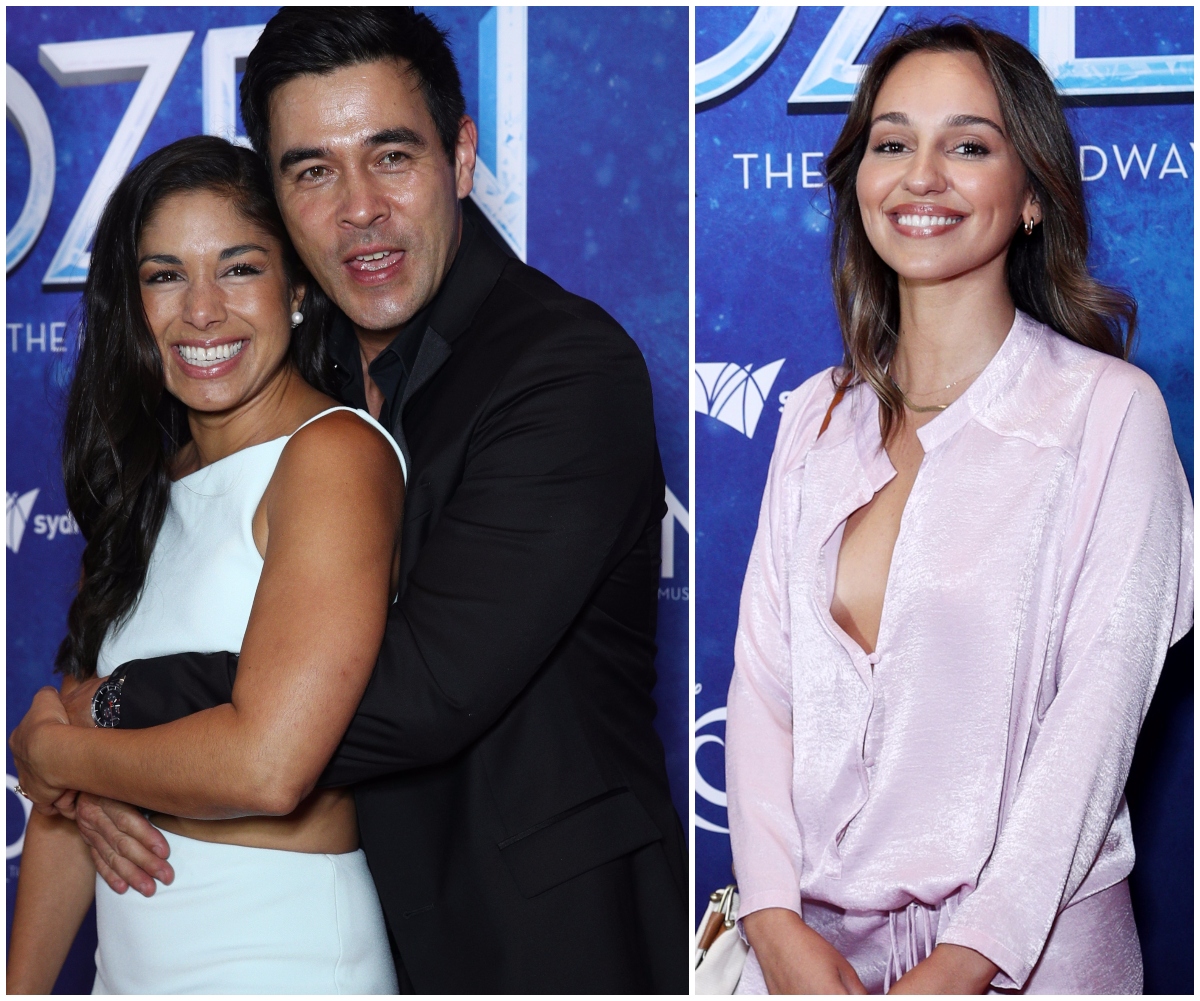Dinner and a show is back on the menu – Aussie celebs scrub up for the red carpet on Frozen the Musical’s opening night