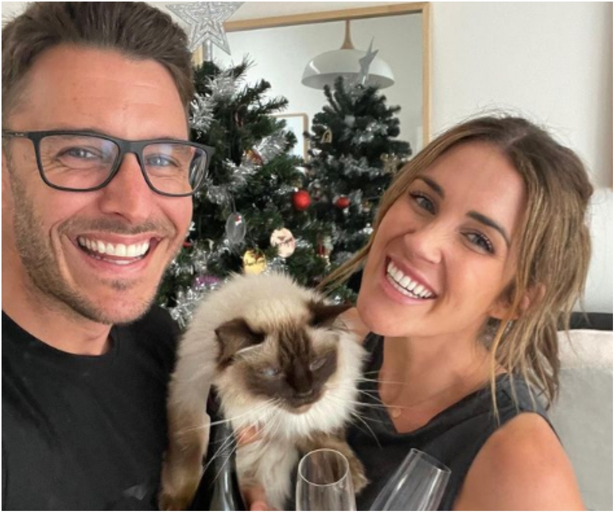 After being forced to cancel their wedding this year, Georgia Love and Lee Elliot are celebrating another special milestone