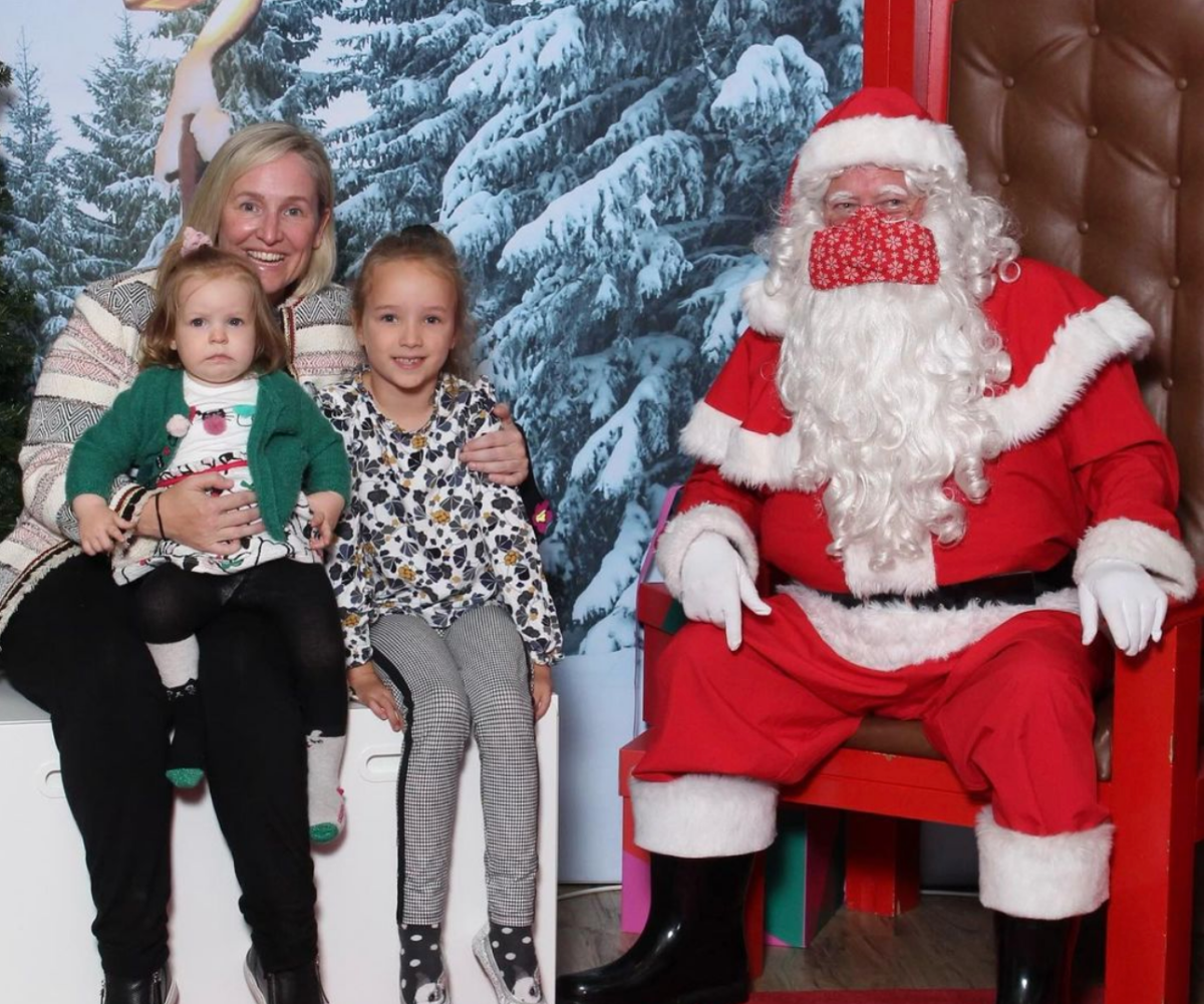 Fifi Box’s hilarious Christmas snap with daughters Daisy and Trixie is the epitome of Santa photo struggles