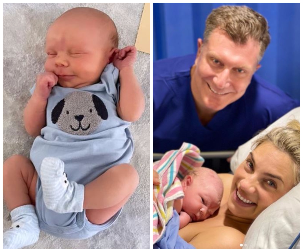 The Wiggles’ Simon Pryce shares an adorable new picture of his one week old son, Asher