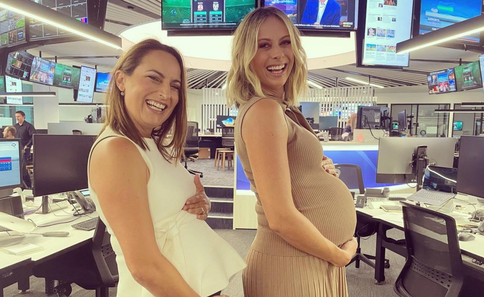 Work-wives Jayne Azzopardi and Sylvia Jeffreys mark a special milestone as they both prepare to welcome baby boys