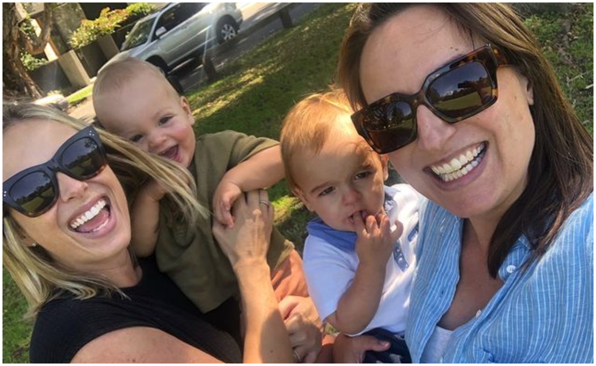 “Next time we’ll be outnumbered!” Jayne Azzopardi & Sylvia Jeffreys share a final playdate with their sons before welcoming second children