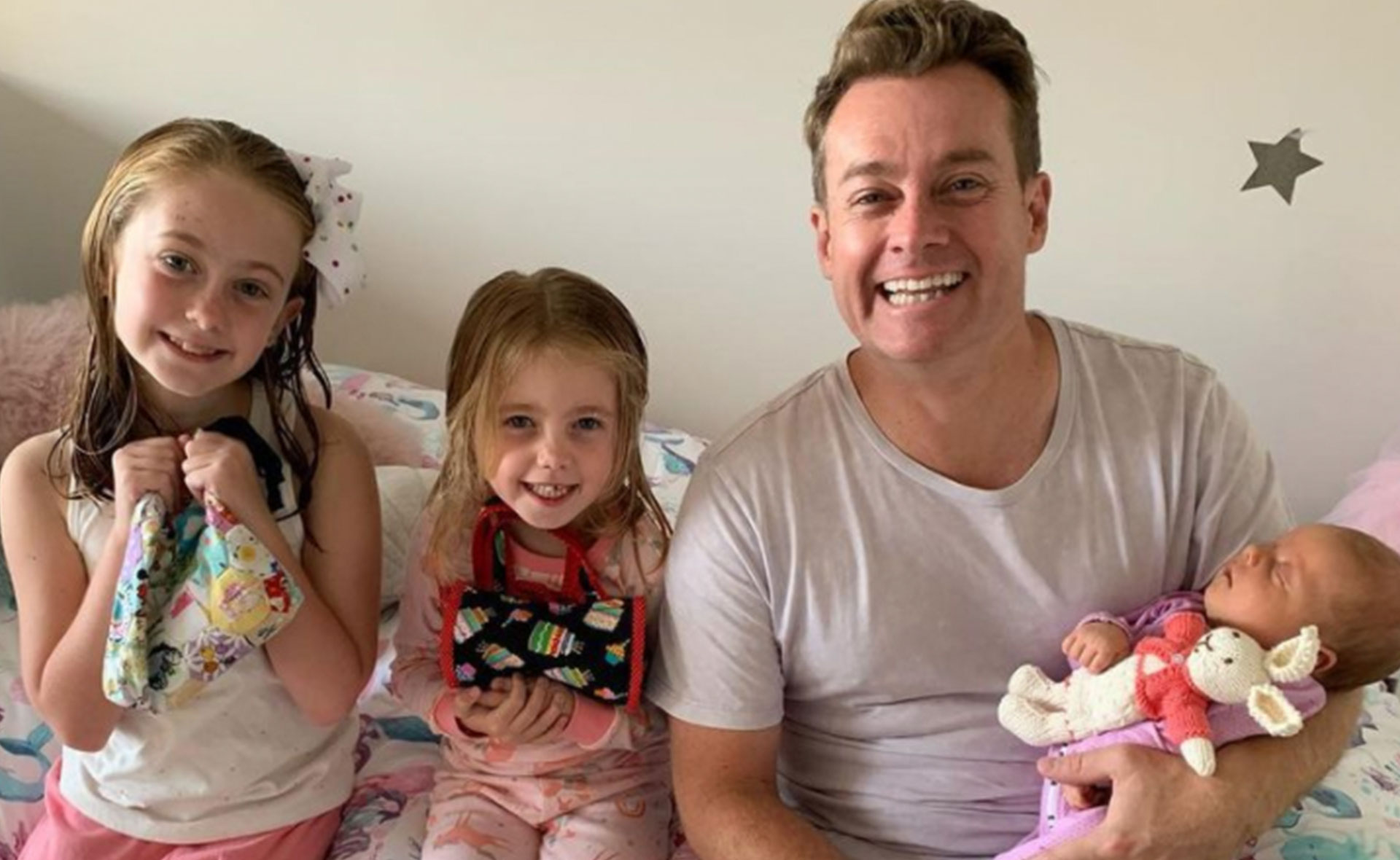 He’s the busiest man in showbiz, but Grant Denyer’s favourite role is Dad: See his adorable family album