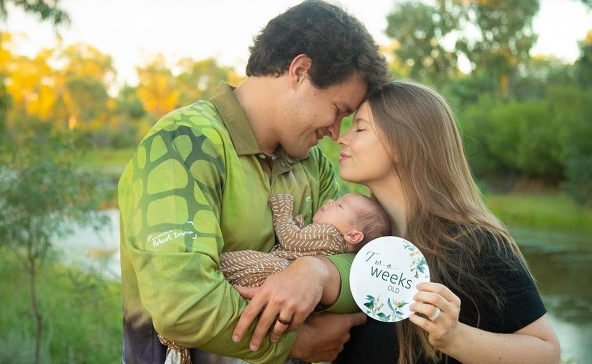 Bindi Irwin and her husband Chandler Powell commemorate sweet family first with daughter Grace