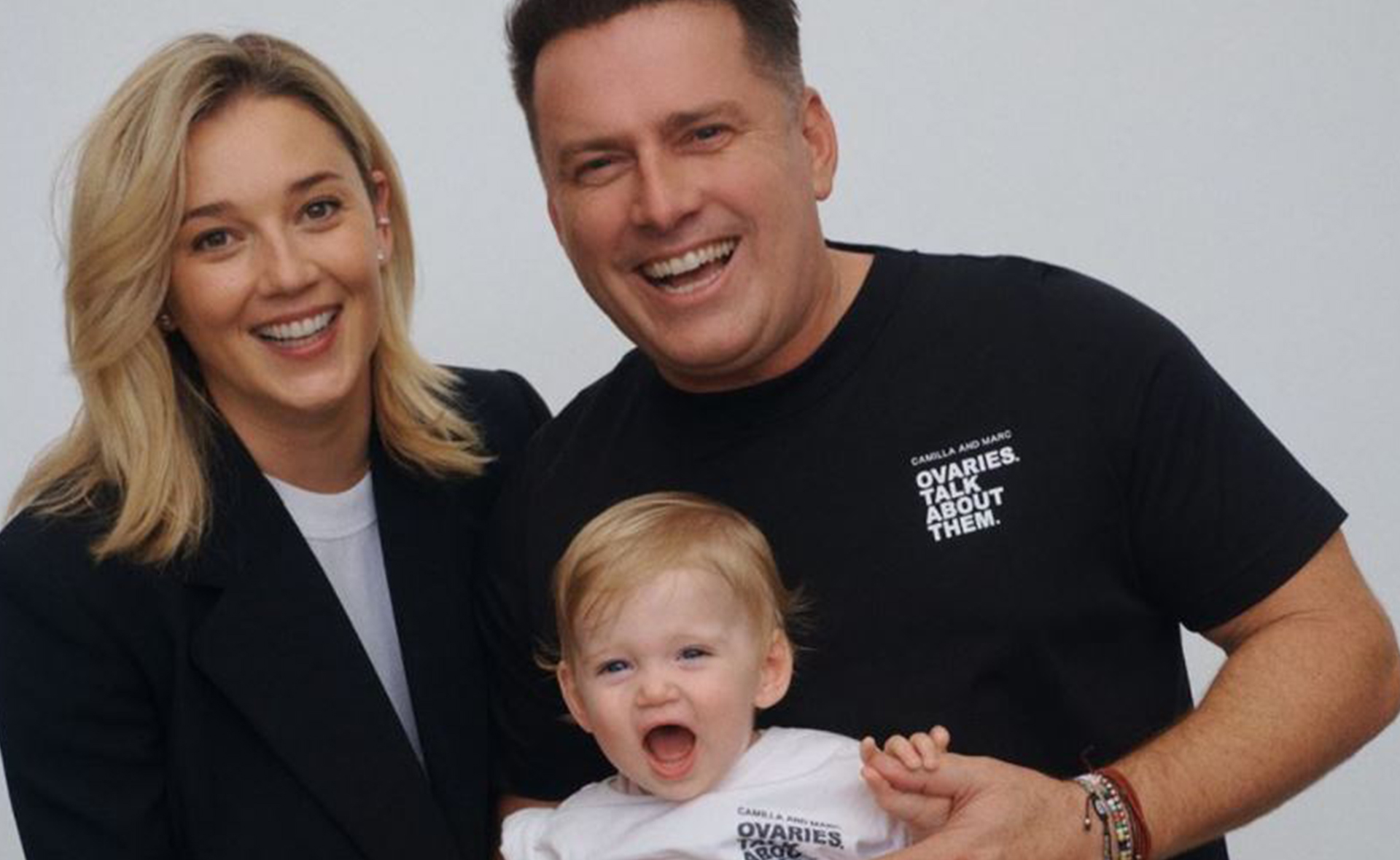 Jasmine and Karl Stefanovic look deeply in love in sweet family moment with daughter Harper
