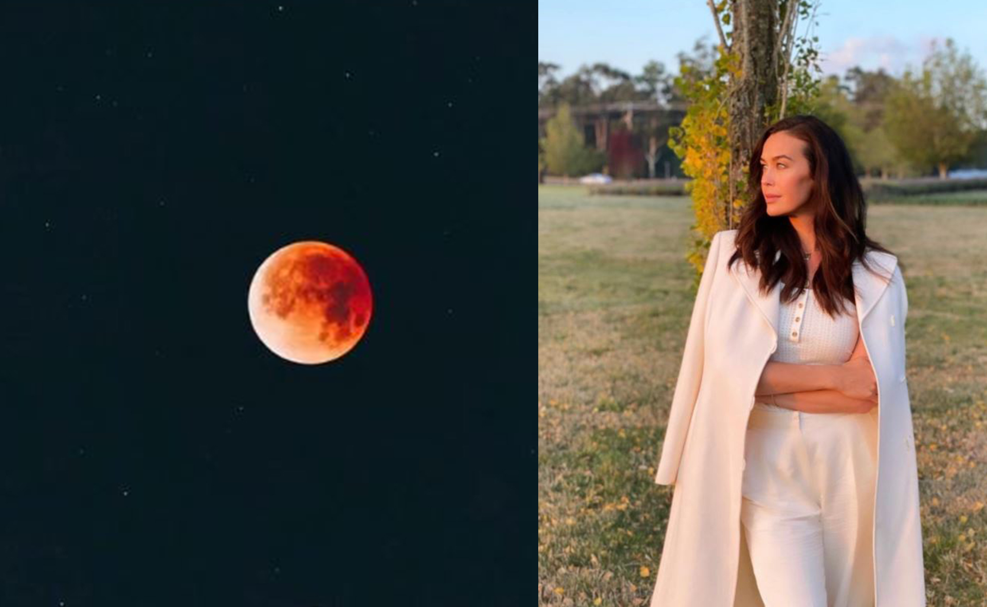 These awestruck Aussie celebs’ hearts were totally eclipsed during last night’s lunar phenomenon