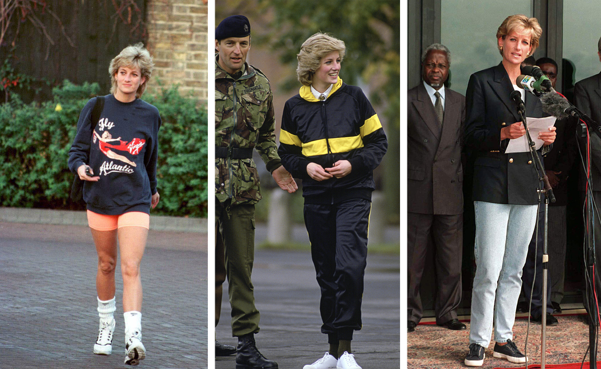 The sneaker slayer! Diana was the OG queen of sneakers – here’s how to replicate the trend in 2021