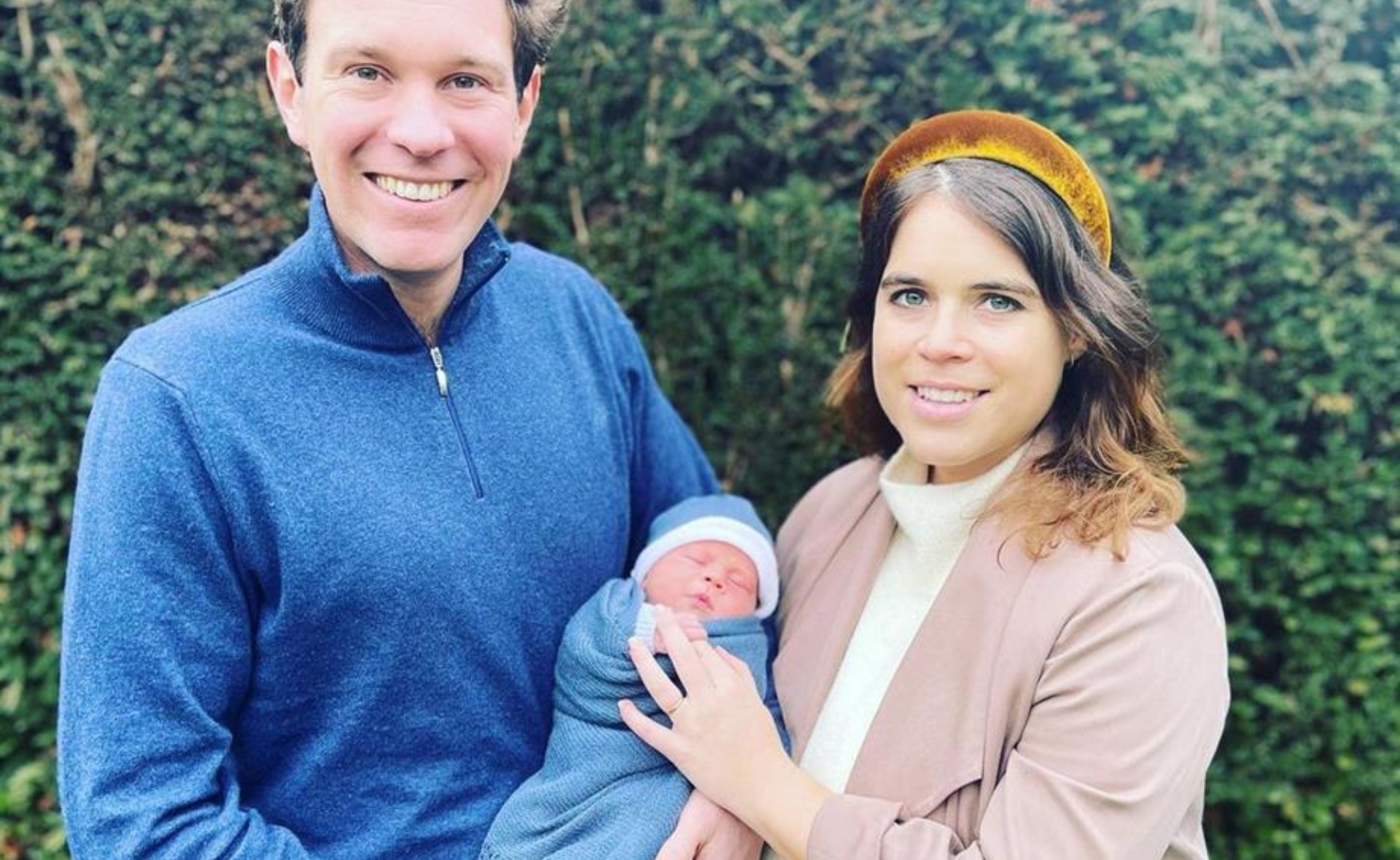 Princess Eugenie just gave fans a proper close-up of her baby son August – and his hair colour is suspiciously familiar