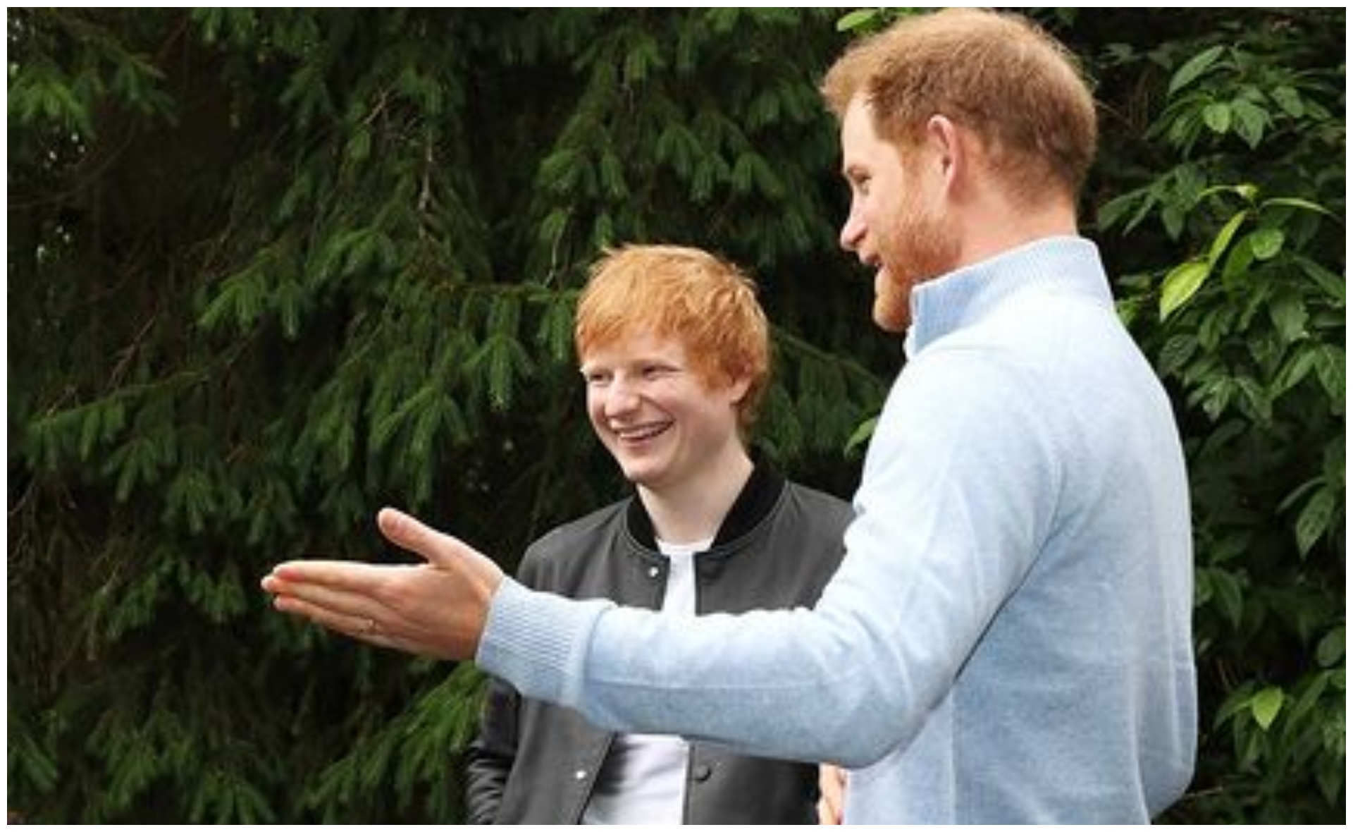 Prince Harry bonds over fatherhood with Ed Sheeran in his first public outing since arriving back home in the UK