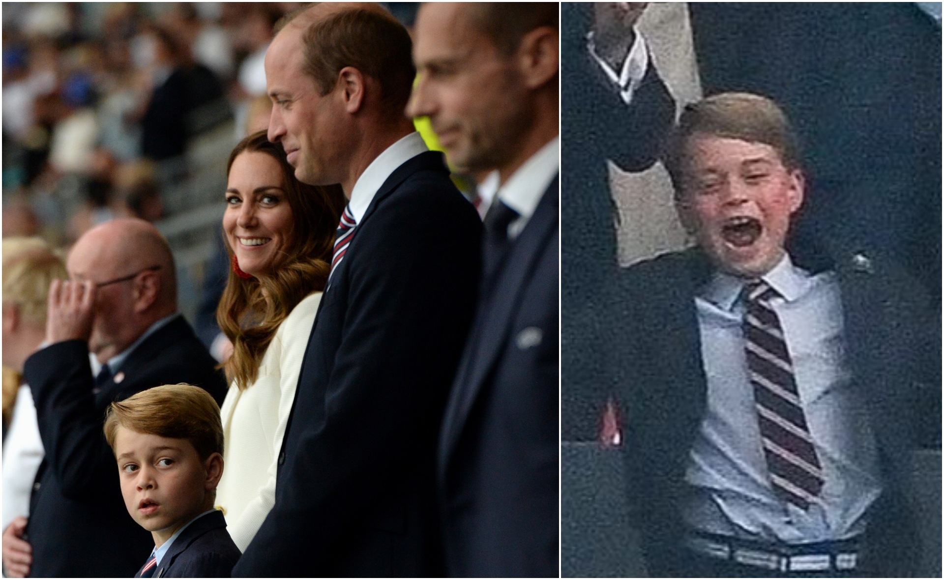 Prince George upholds his title as the most enthusiastic royal soccer fan as he attends the EURO 2021 final with Duchess Catherine and Prince William