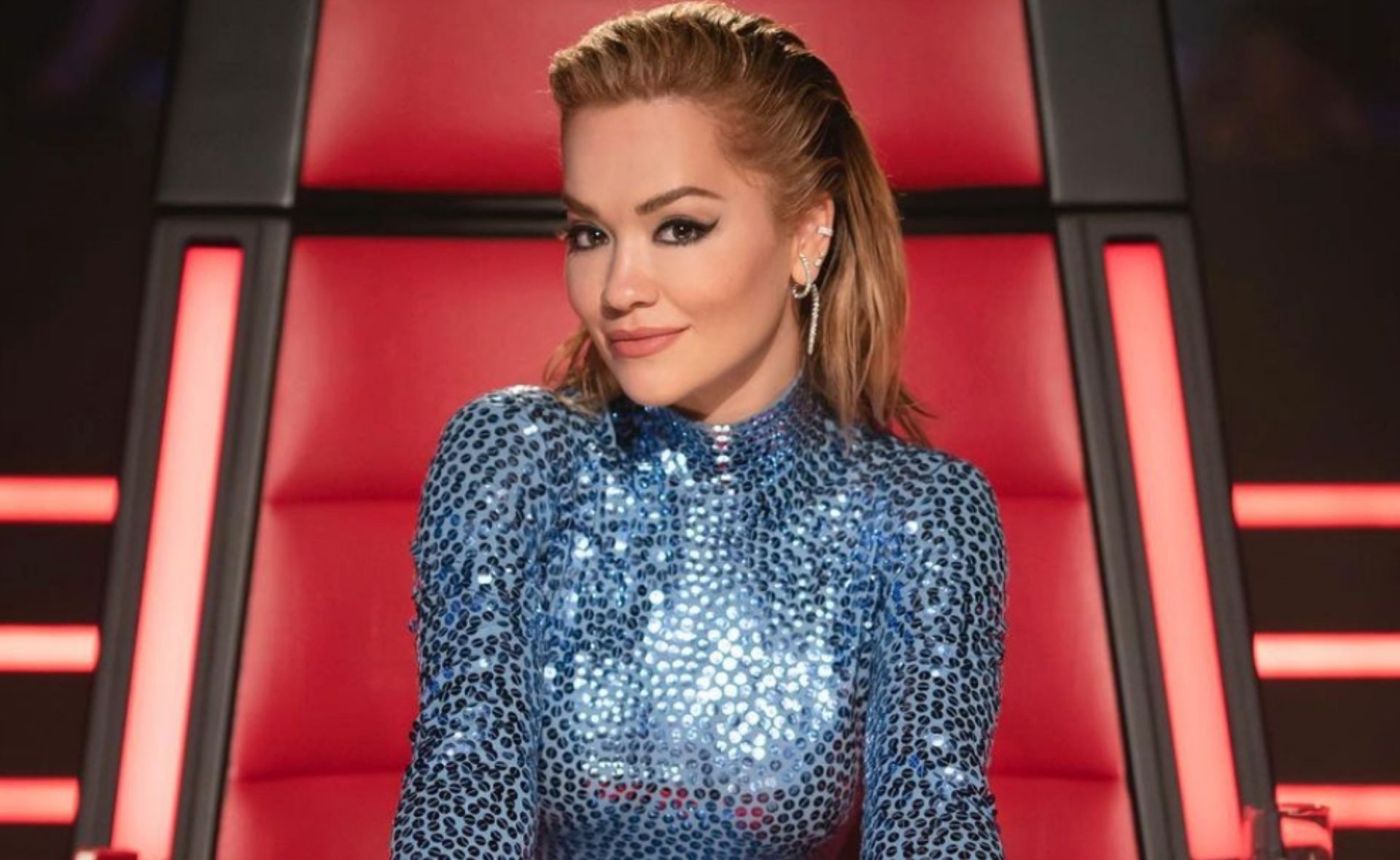 Dazzle rooms with the same ferocity as Rita Ora in this divine sequin dress on The Voice by recreating her look
