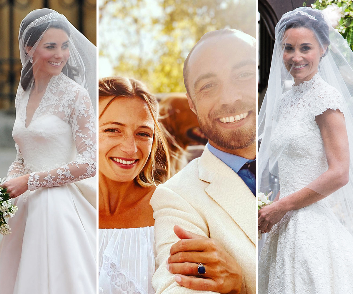 From Catherine’s royal marriage, to Pippa’s countryside nuptials and James’ French affair, the Middletons know how to throw a good wedding