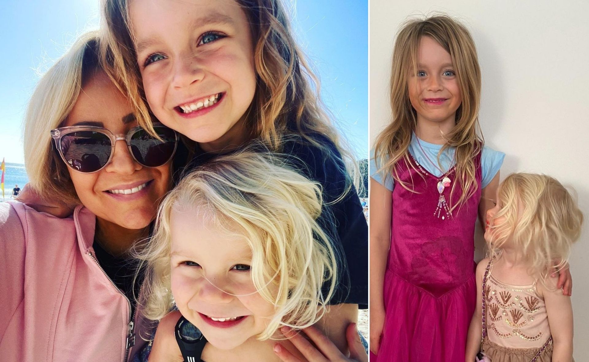 Carrie Bickmore’s daughters Evie and Adelaide just raided her makeup bag and the results are hilarious