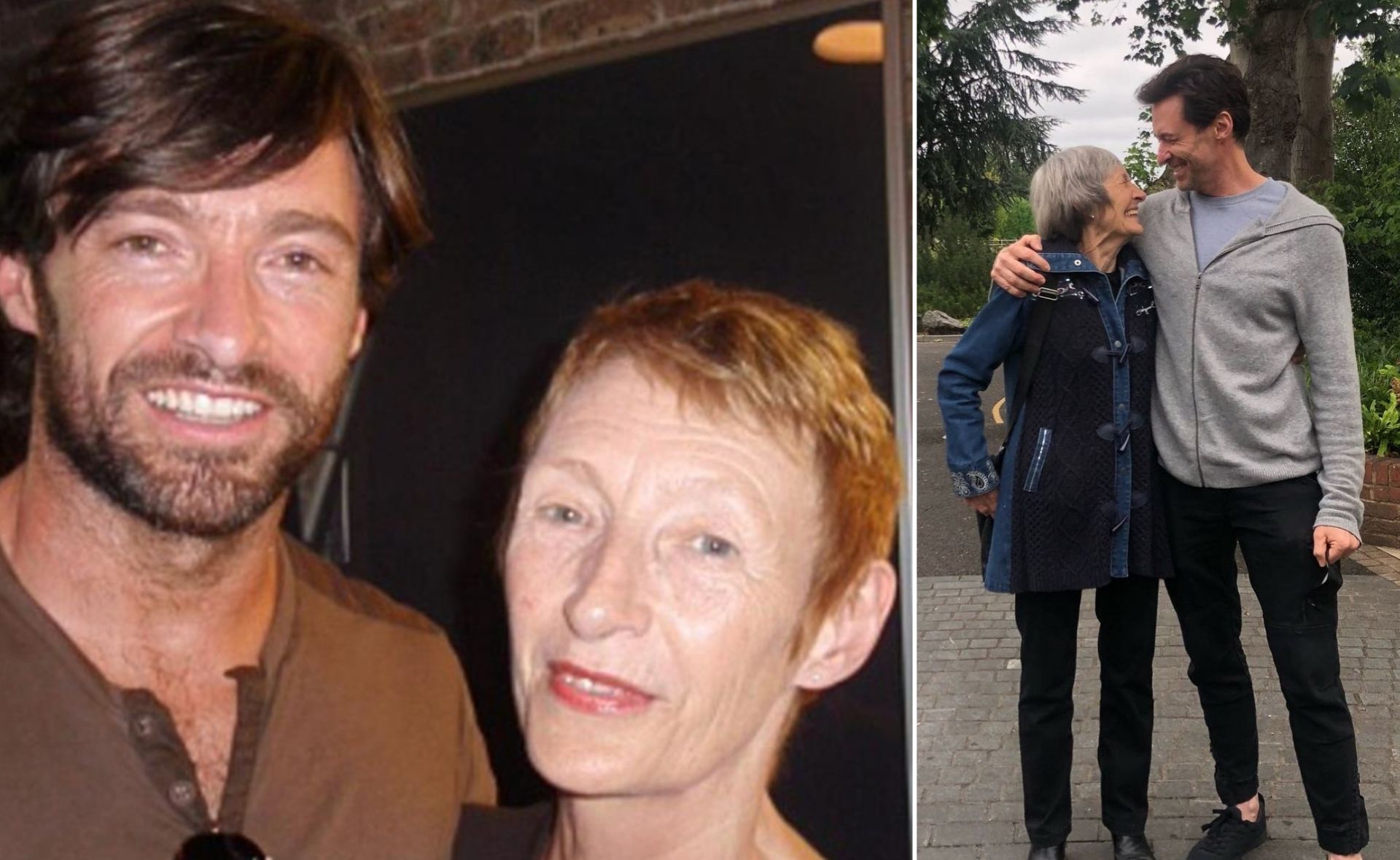 Hugh Jackman shares a tender throwback his formerly estranged mother sent him from the family archives