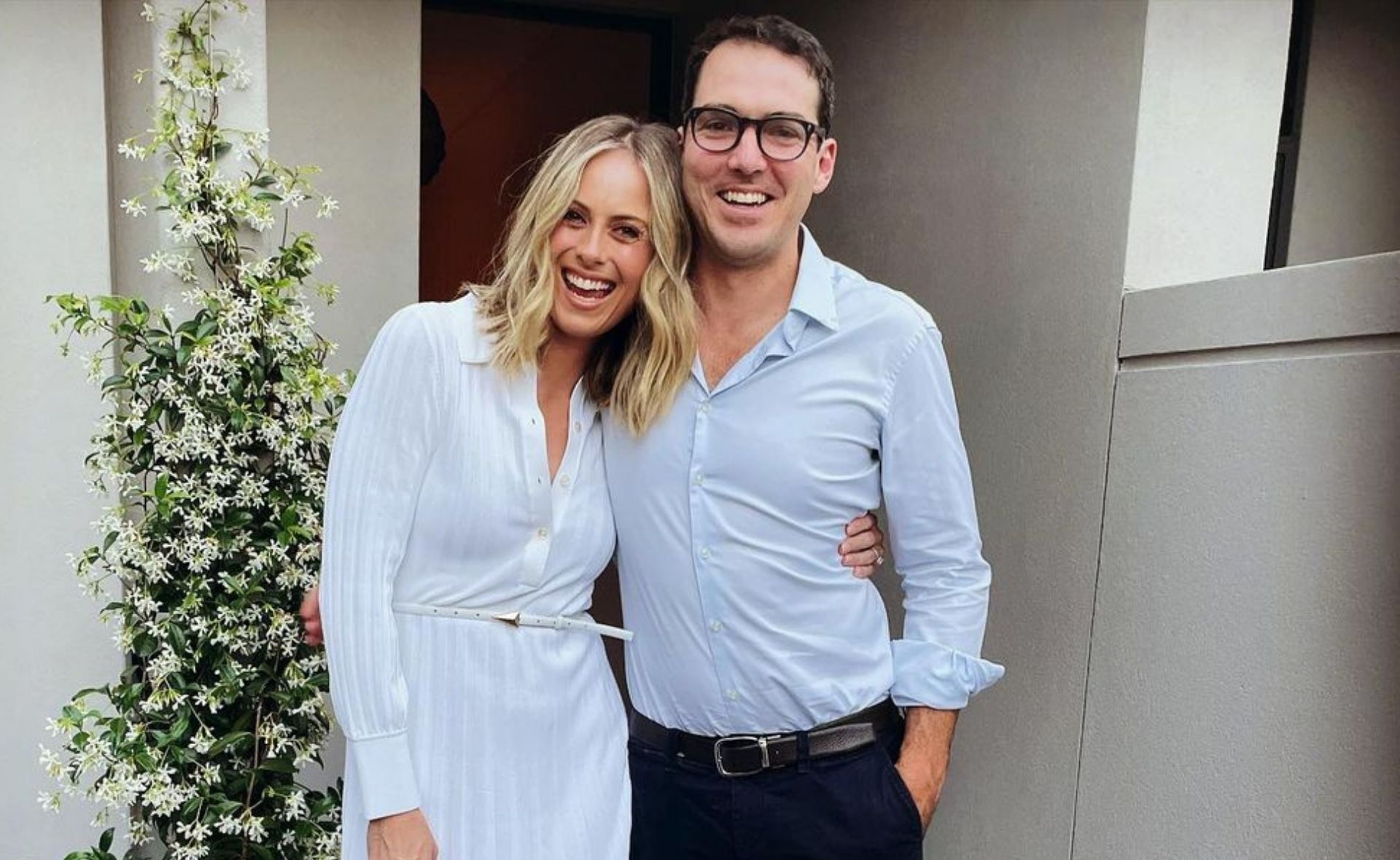 Peter Stefanovic gushes over his glammed up wife Sylvia Jeffreys, and it’s what we’re all thinking