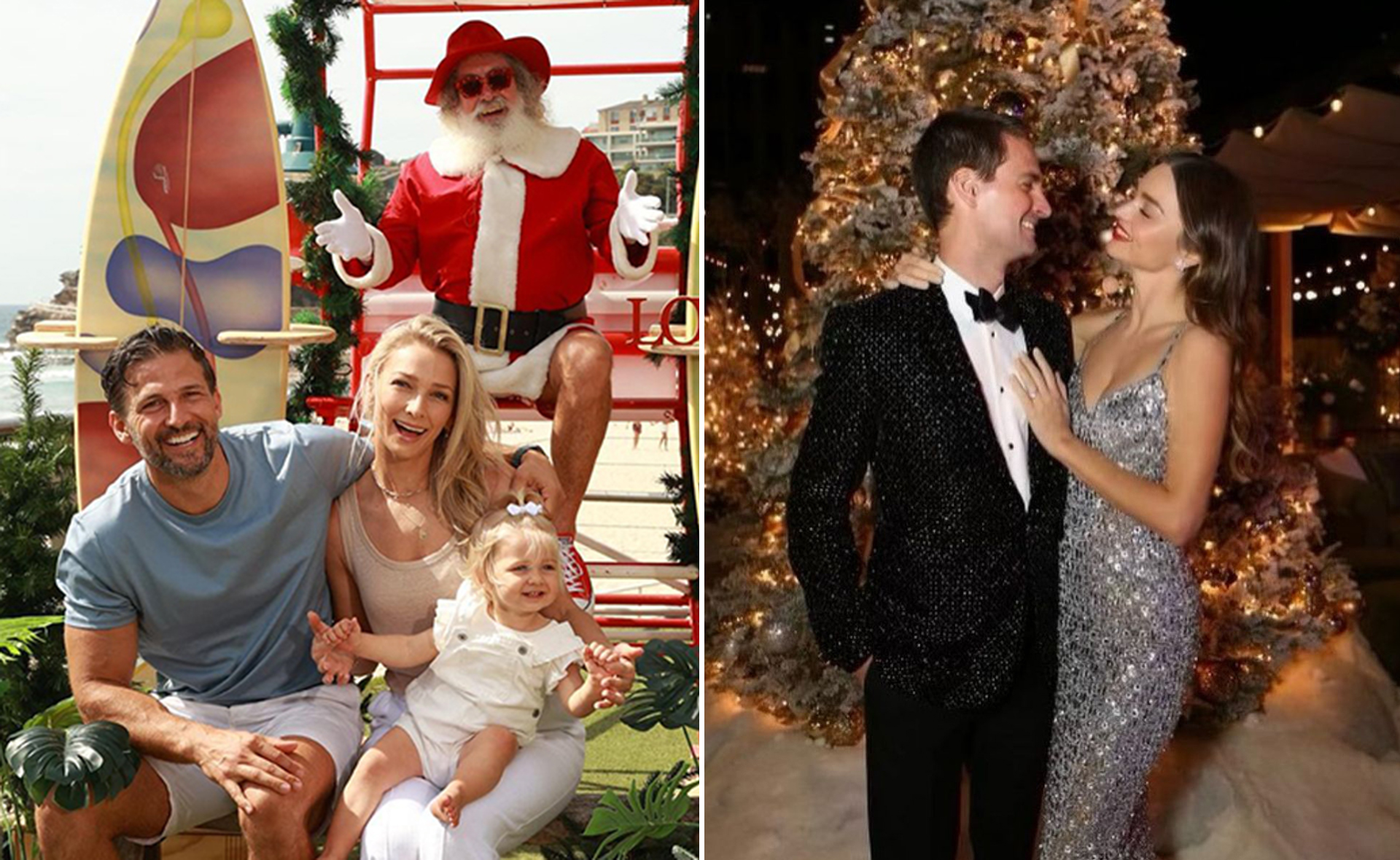 Let’s get merry! These celebrities are getting into the Christmas spirit, and Santa couldn’t be more starstruck