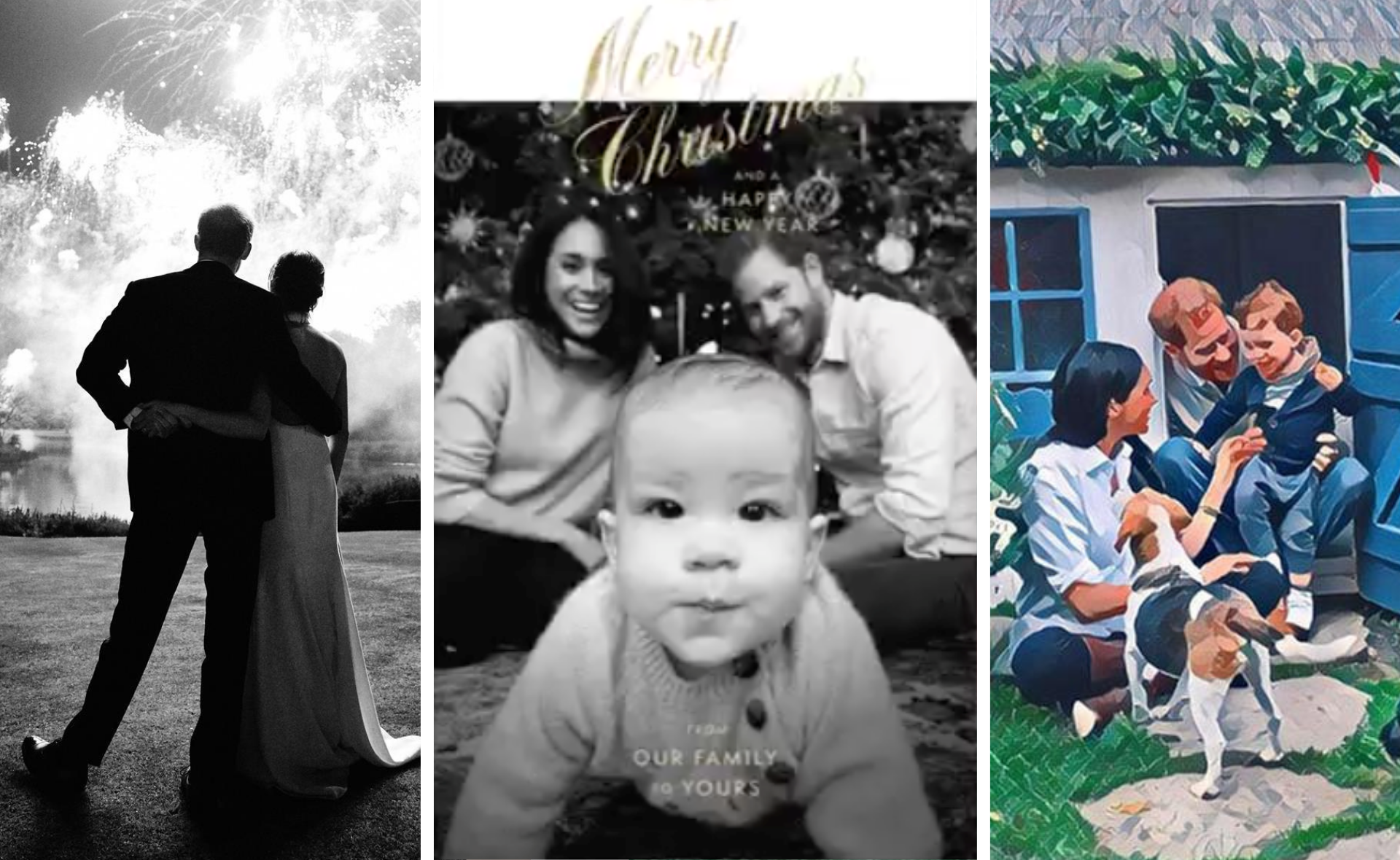 Harry and Meghan’s Christmas cards all have one telling feature in common, and it tells us a lot about them
