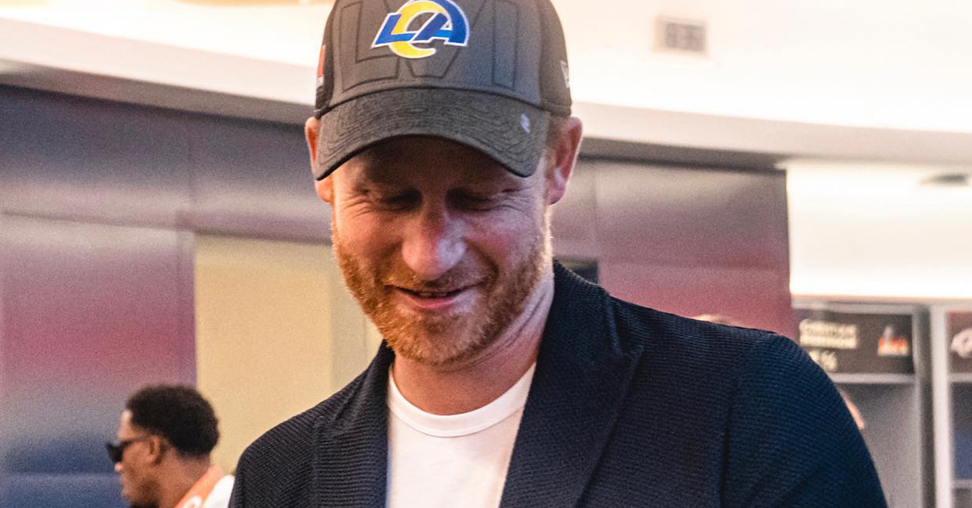 See Prince Harry as we’ve never seen him before in revealing new photos from his Super Bowl trip