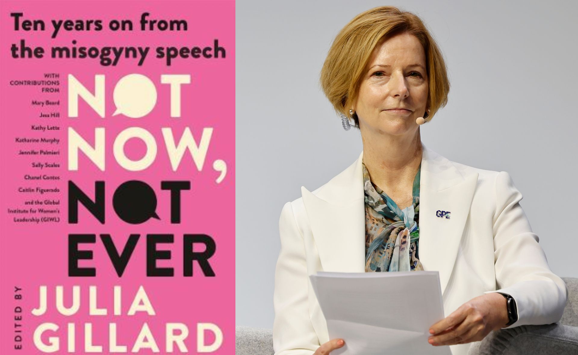 10 years on from her iconic misogyny speech, former Prime Minister Julia Gillard is releasing a book all about it