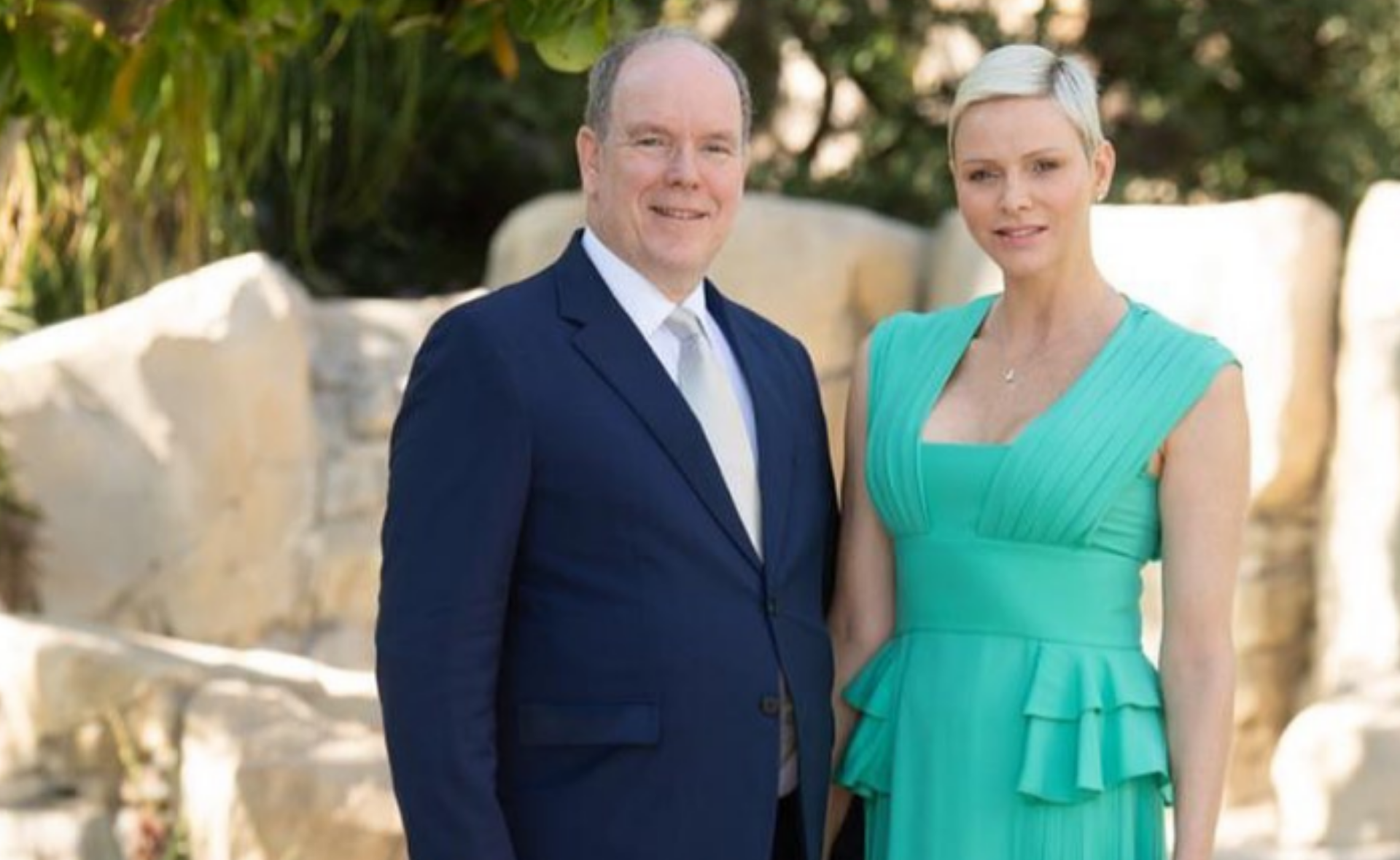 The details you may have missed in Princess Charlene and Prince Albert of Monaco’s new wedding anniversary photo