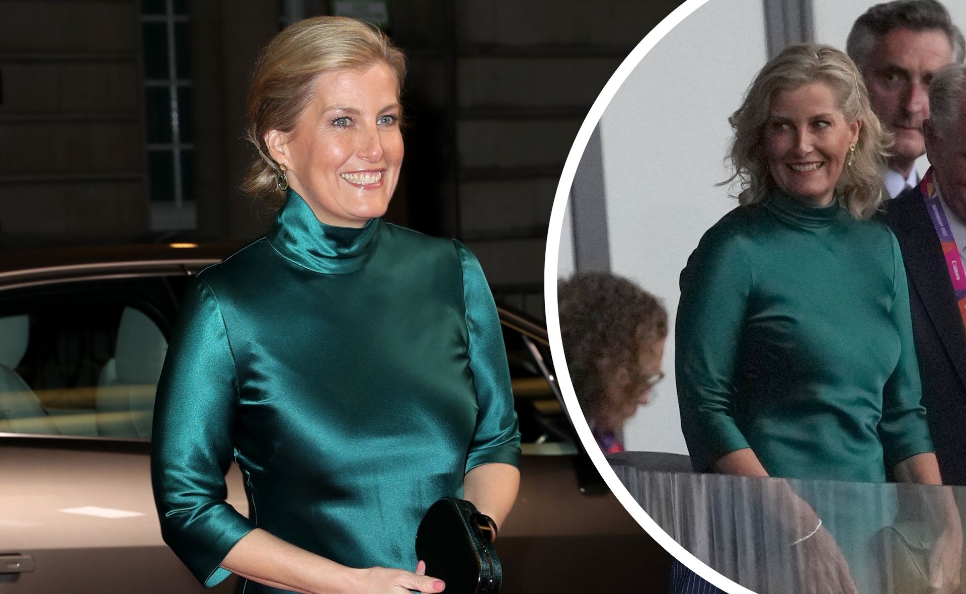 Sophie, Countess of Wessex’s slinky recycled frock steals the show at royal affair