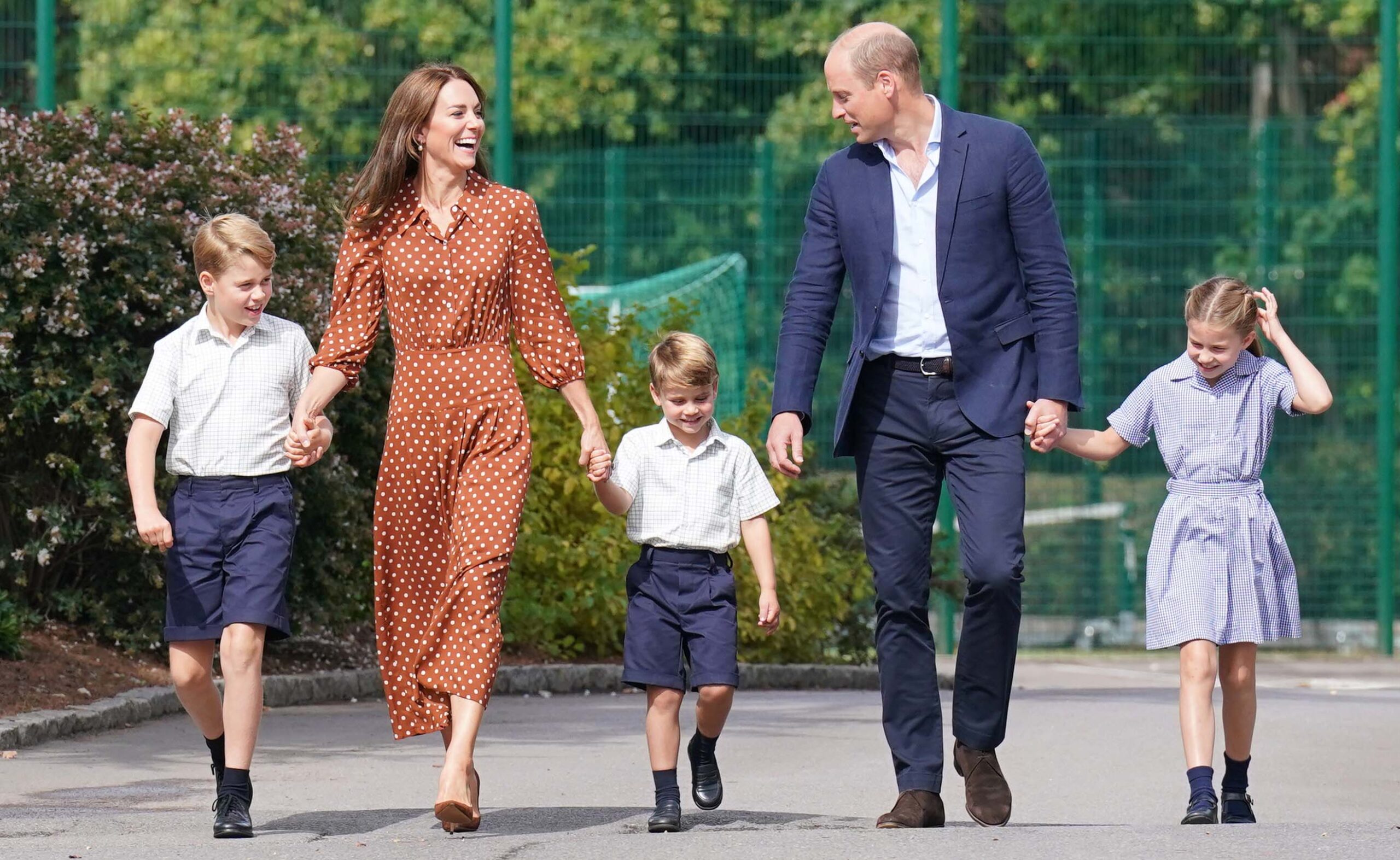 NEW PHOTOS: Prince George, Princess Charlotte and Prince Louis steal the show at new Windsor school
