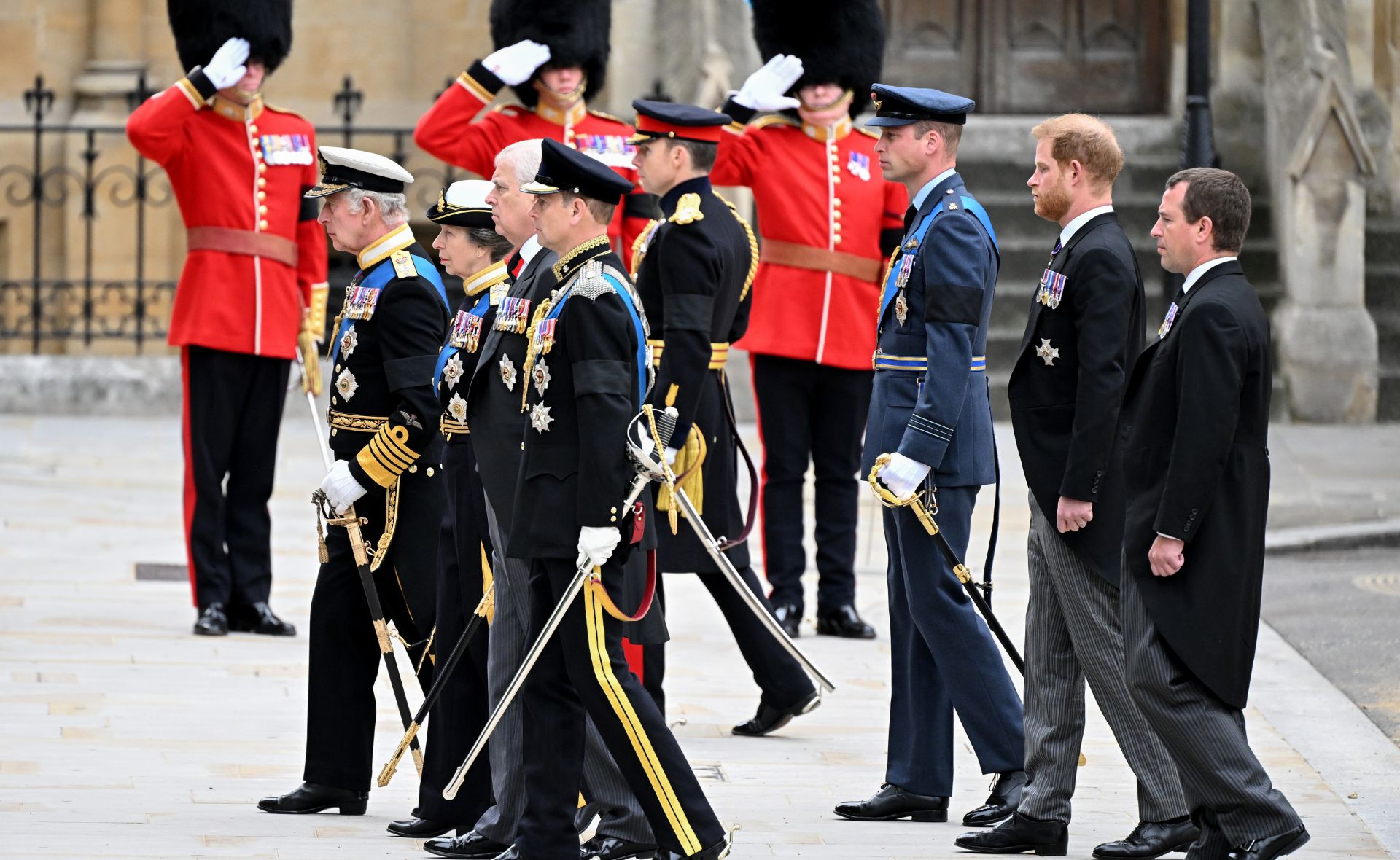 Why Prince Harry and Prince Andrew were forbidden from wearing military uniforms to the Queen’s funeral