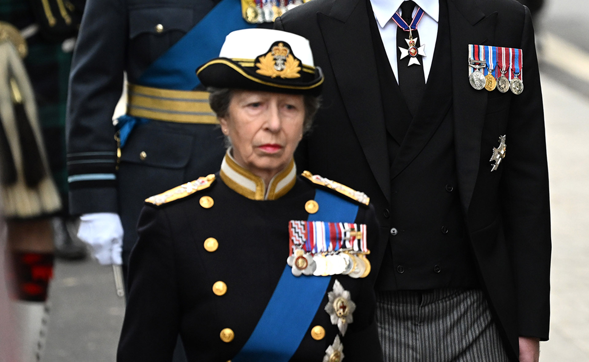 Princess Anne’s final tribute to her mother as she accompanies The Queen’s coffin to moving state funeral