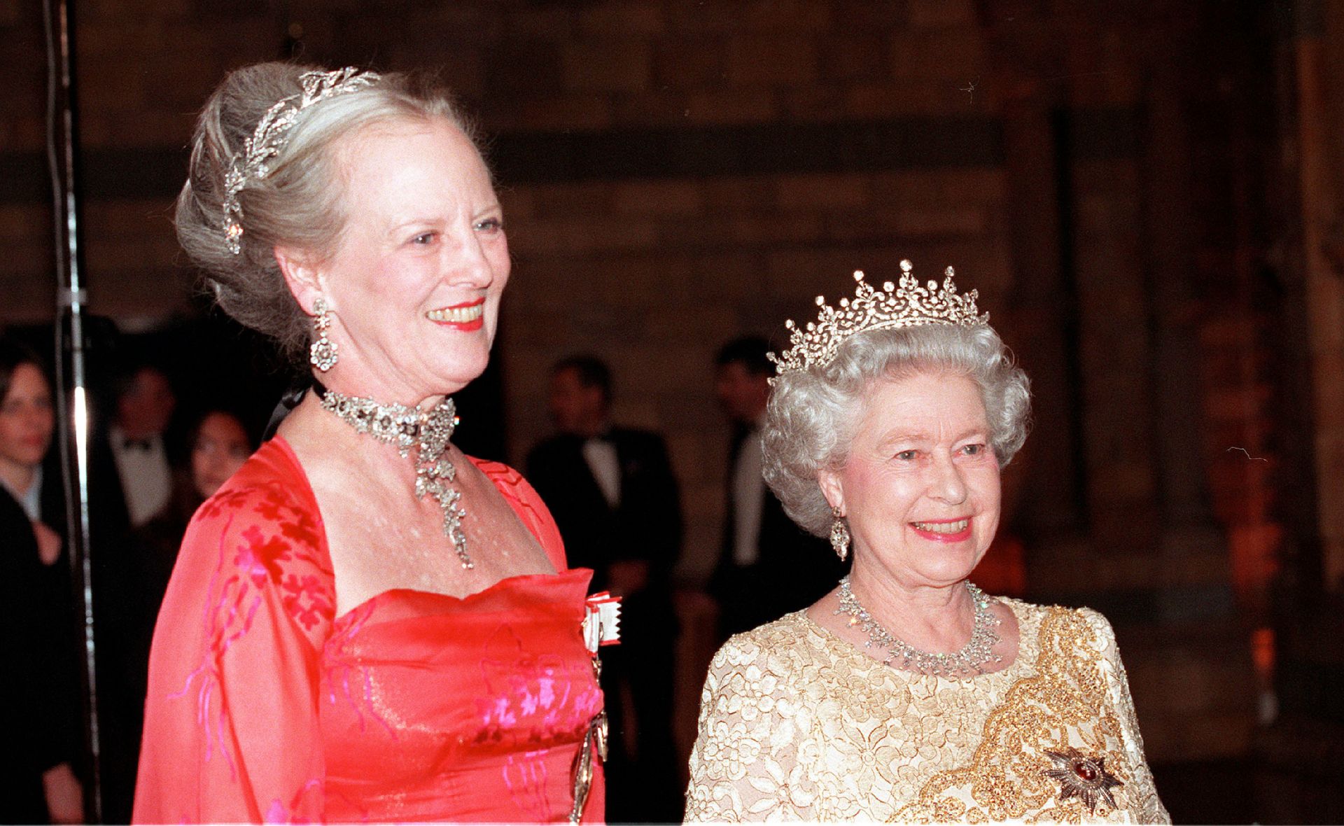 Queen Margrethe II struggled to hold back tears during her dear friend the Queen’s funeral