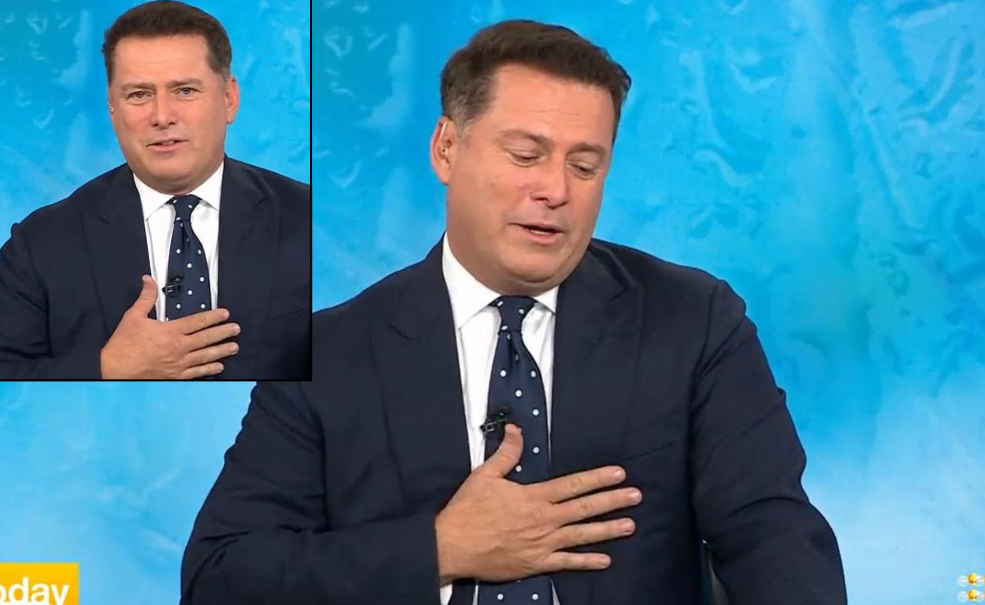 Karl Stefanovic breaks down in tears on the Today Show