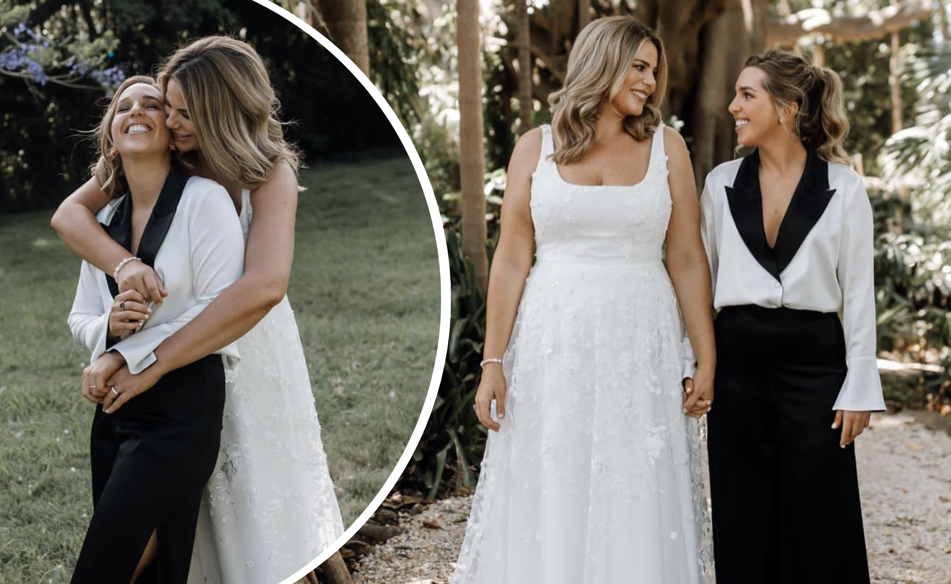 Fiona Falkiner and Hayley Willis tie the knot in stunning wedding ceremony